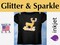 Gold Glitter Heat Transfer Paper for Inkjet Printer (5 Sheets, 8.5x11'') Printable Heat Transfer Vinyl for T Shirts Iron on Transfers for Light & Dark Fabrics